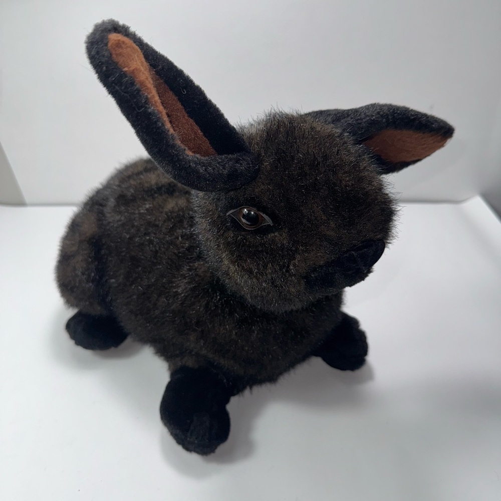 Folkmanis Rabbit Bunny Hand Puppet Full Body Large Dark Brown 14 Inches